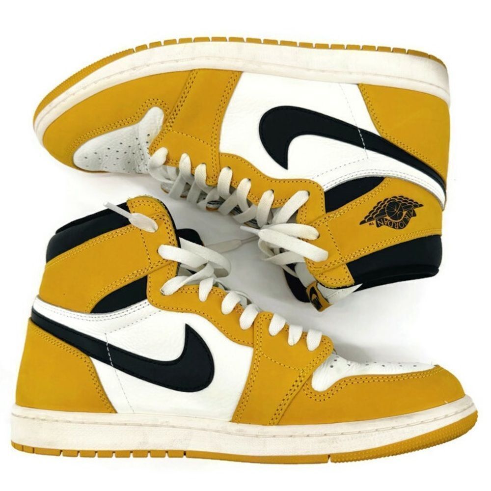 Nike‎ Air Jordan 1 Retro High OG Yellow Ochre DZ5485-701 Size 11 EUC